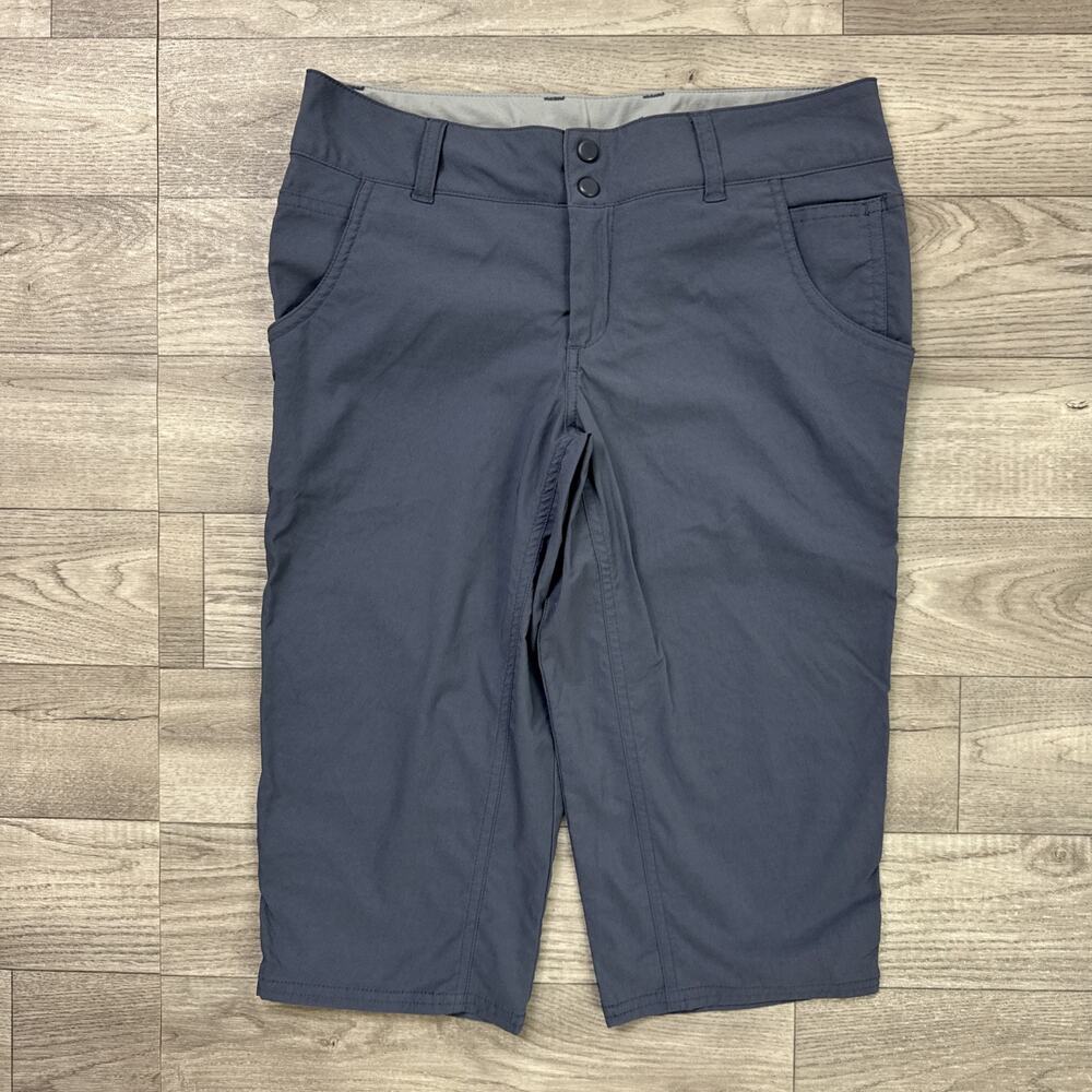 Horny Toad Wearabout Capri Pants Stretch Steel Blue sz 2